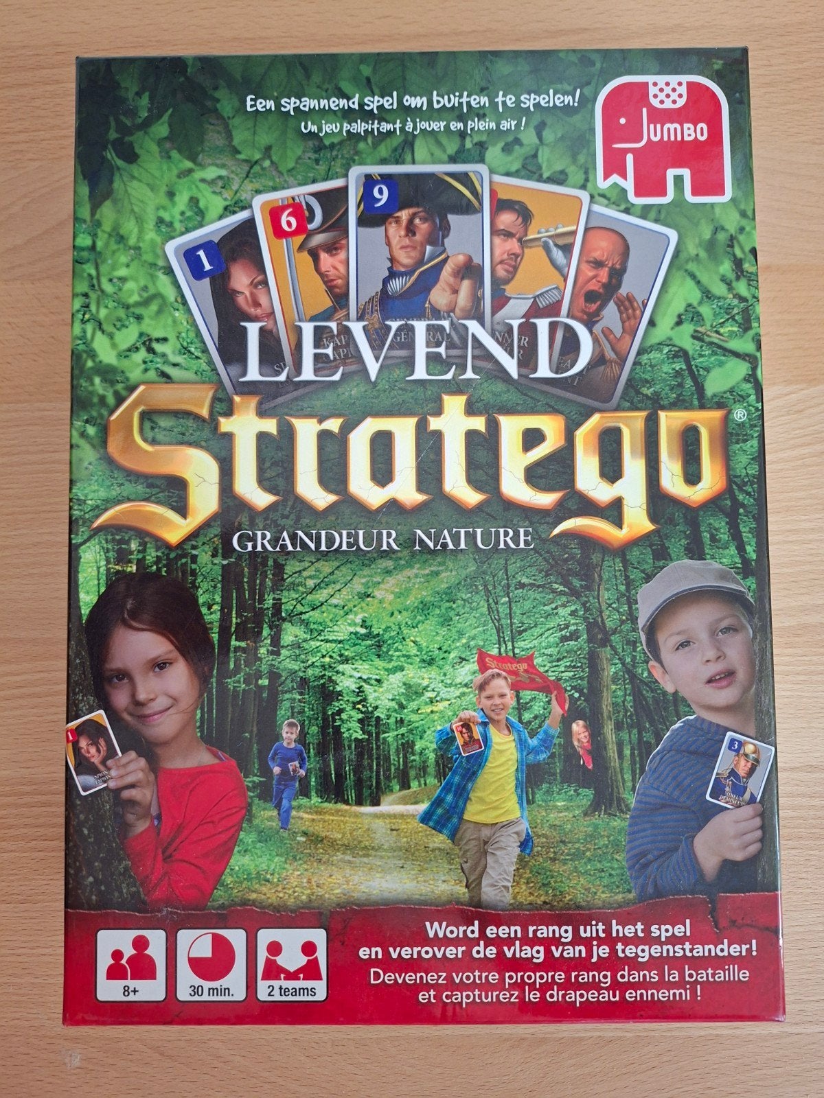 spel vlaggenroof, levend stratego, Vijf spelers of meer, Verzenden, Zo goed als nieuw, Jumbo