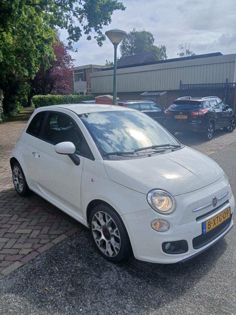 Fiat 500 0.9 80pk Twinair Turbo Dualogic 2014 Wit, 31 €/maand, Wit, Origineel Nederlands, 26 km/l