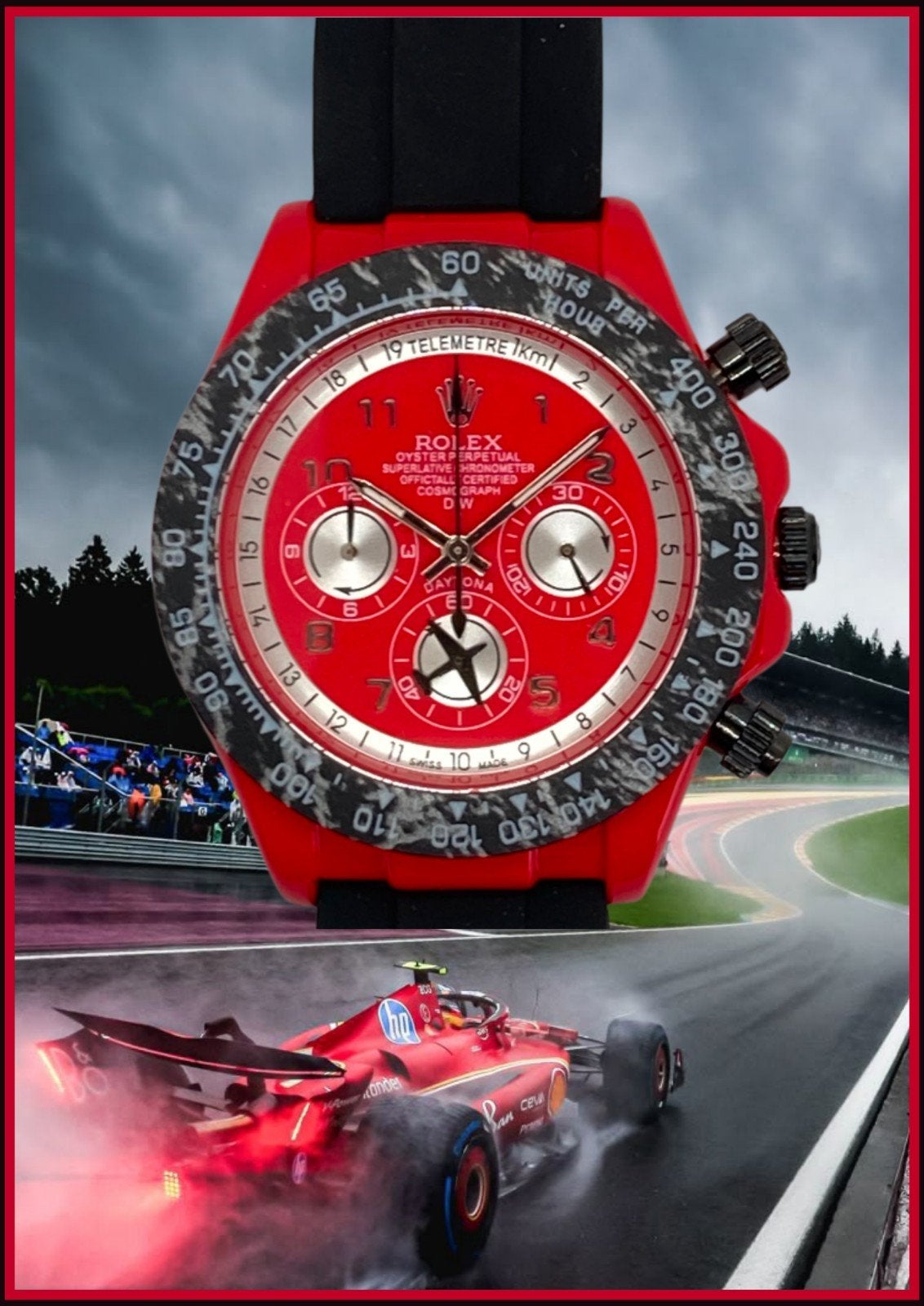 ROL DYT Avia Carbon Red DIW COLLECTORS EDITION, Ophalen of Verzenden, Waterdicht, Nieuw, Rood
