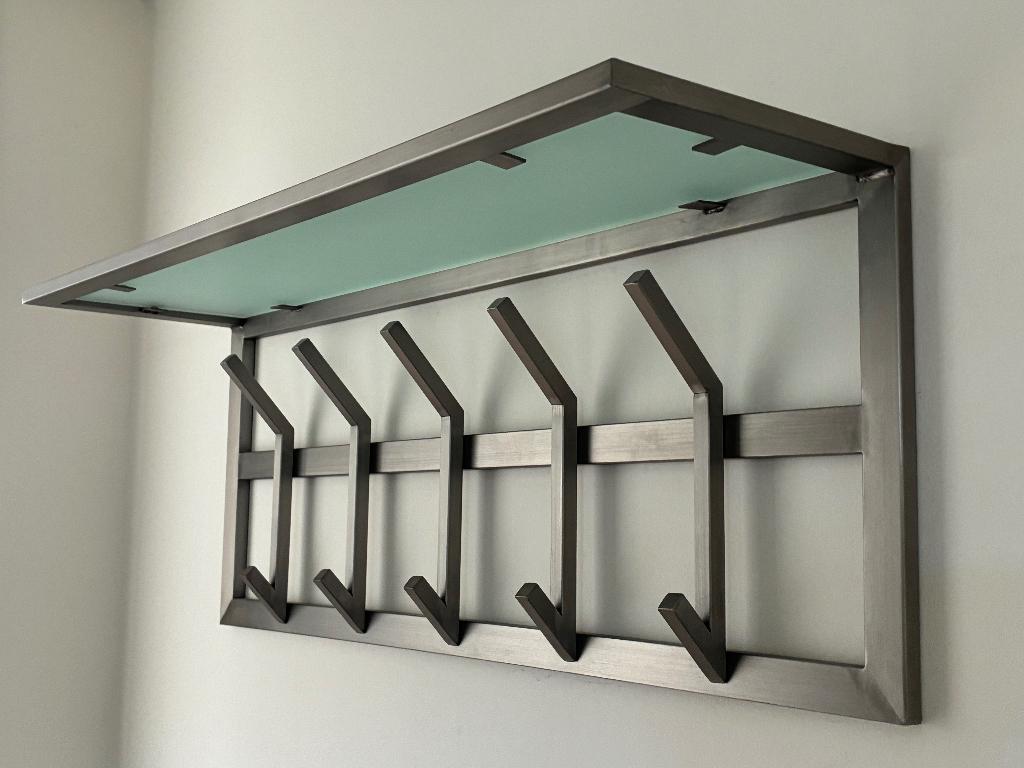 Prima Kapstok Roestvrijstaal, Huis en Inrichting, Woonaccessoires | Kapstokken, Zo goed als nieuw, Minder dan 100 cm, Metaal, Ophalen