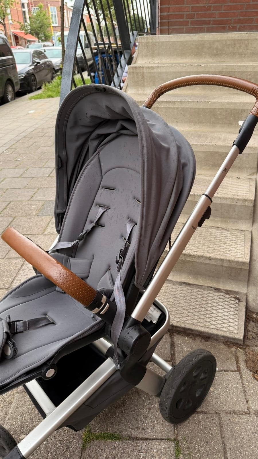 Joolz Day² Earth Hippo Grey + Maxi-Cosi autostoel, Kinderen en Baby's, Kinderwagens en Combinaties, Ophalen, Gebruikt, Combiwagen