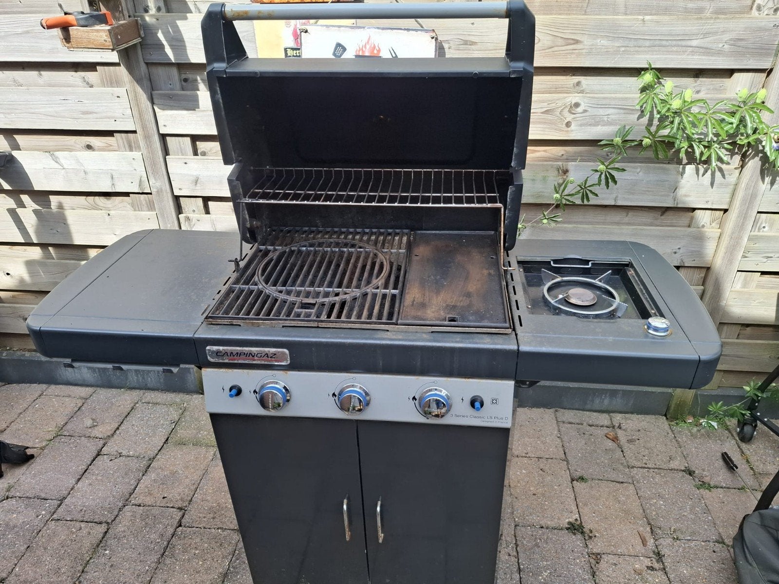 Campingaz 3 Serie Classic LS Plus D BBQ met hoes, Ophalen of Verzenden, Gebruikt, Campingaz