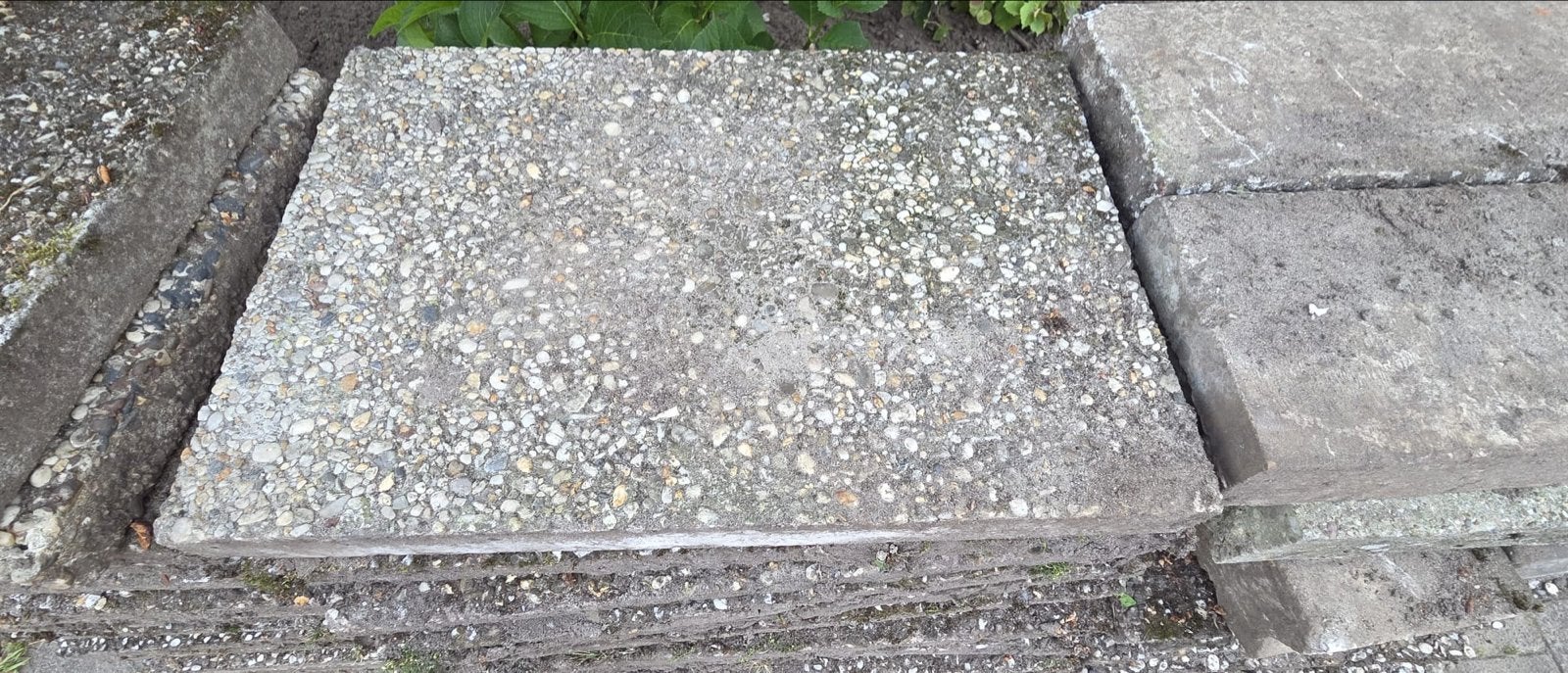 Gebruikte terrastegels, Tuin en Terras, Tegels en Klinkers, Gebruikt, Terrastegels, Beton, 10 m² of meer, Ophalen