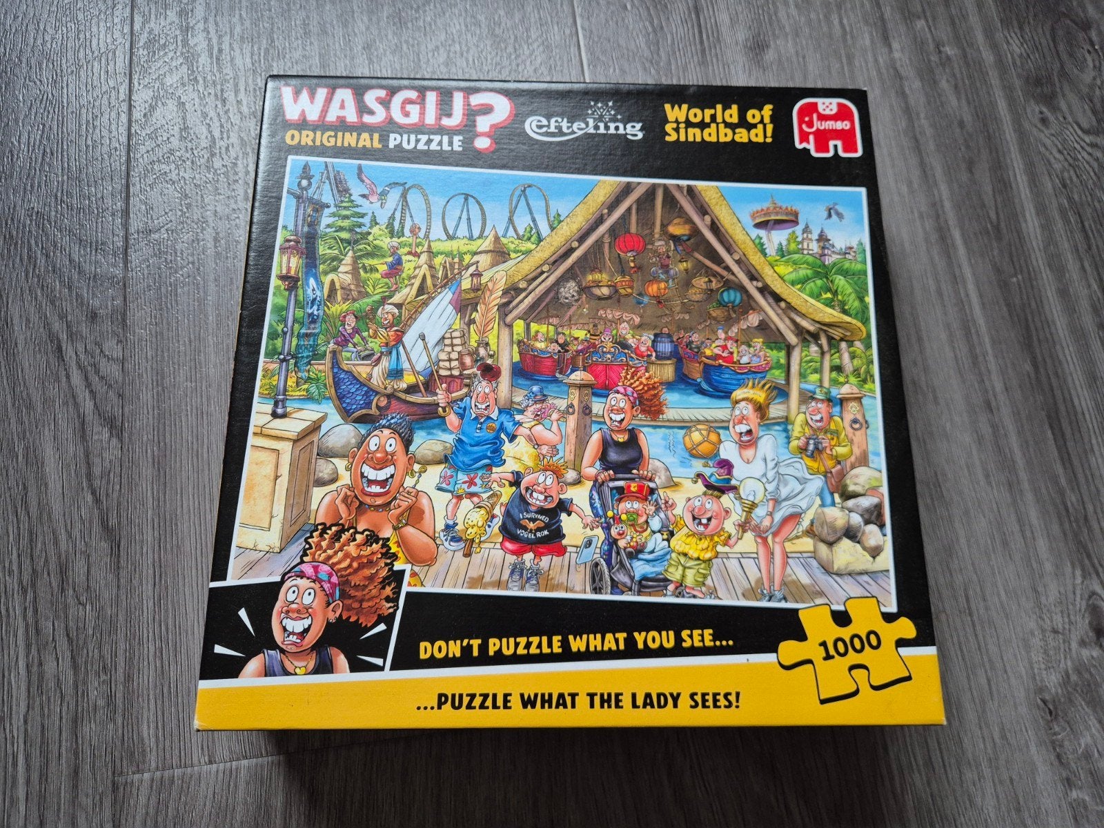 Wasgij efteling world of sindbad 1000 stukjes, Ophalen of Verzenden, 500 t/m 1500 stukjes, Zo goed als nieuw