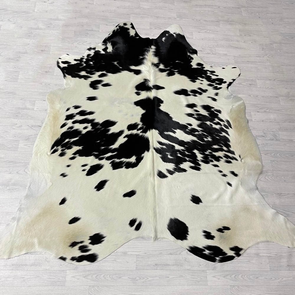 Koeienhuid zwart creme 245x230cm XL | Lederstore, Landelijk, modern, Scandinavisch, industrieel, 200 cm of meer, Overige vormen