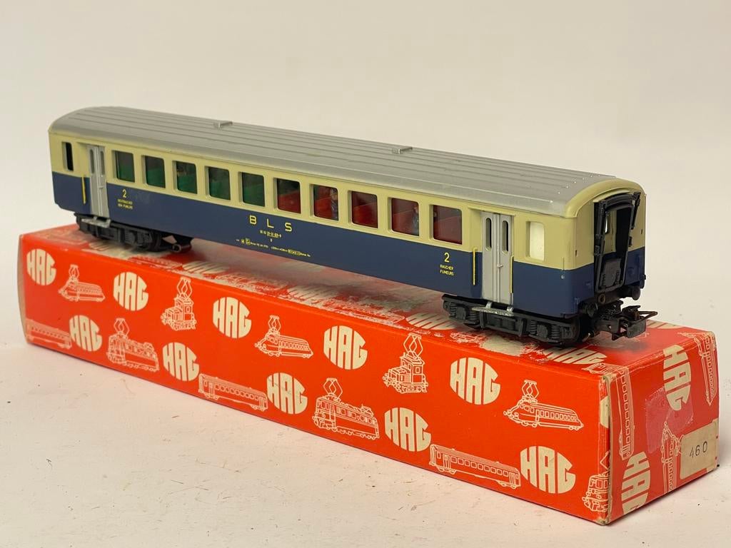 * HAG 460 * VOOR MÄRKLIN, RIJTUIG BLS verlichting en figuren, Wisselstroom, Wagon, Ophalen of Verzenden, Zo goed als nieuw