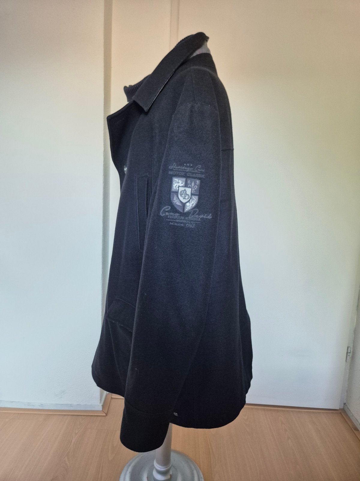 zwarte wollen Gabban winterjas van Camp David maat 3XL, Zwart, Overige maten, Ophalen of Verzenden, Zo goed als nieuw