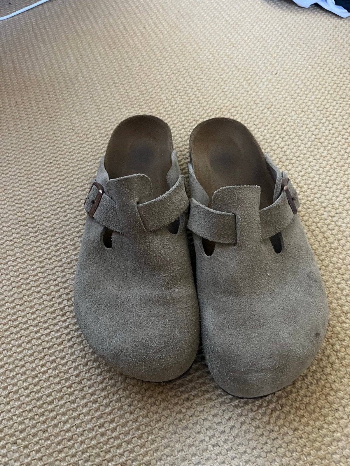 Birkenstock Boston Clogs - Grijs Suède - Maat 44, Ophalen, Gedragen