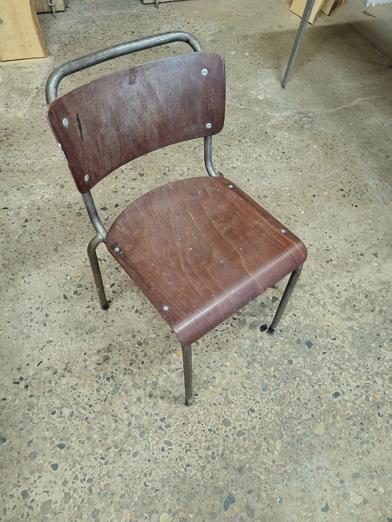 Gispen stoelen., Huis en Inrichting, Stoelen, Ophalen, Gebruikt, Bruin, Vintage