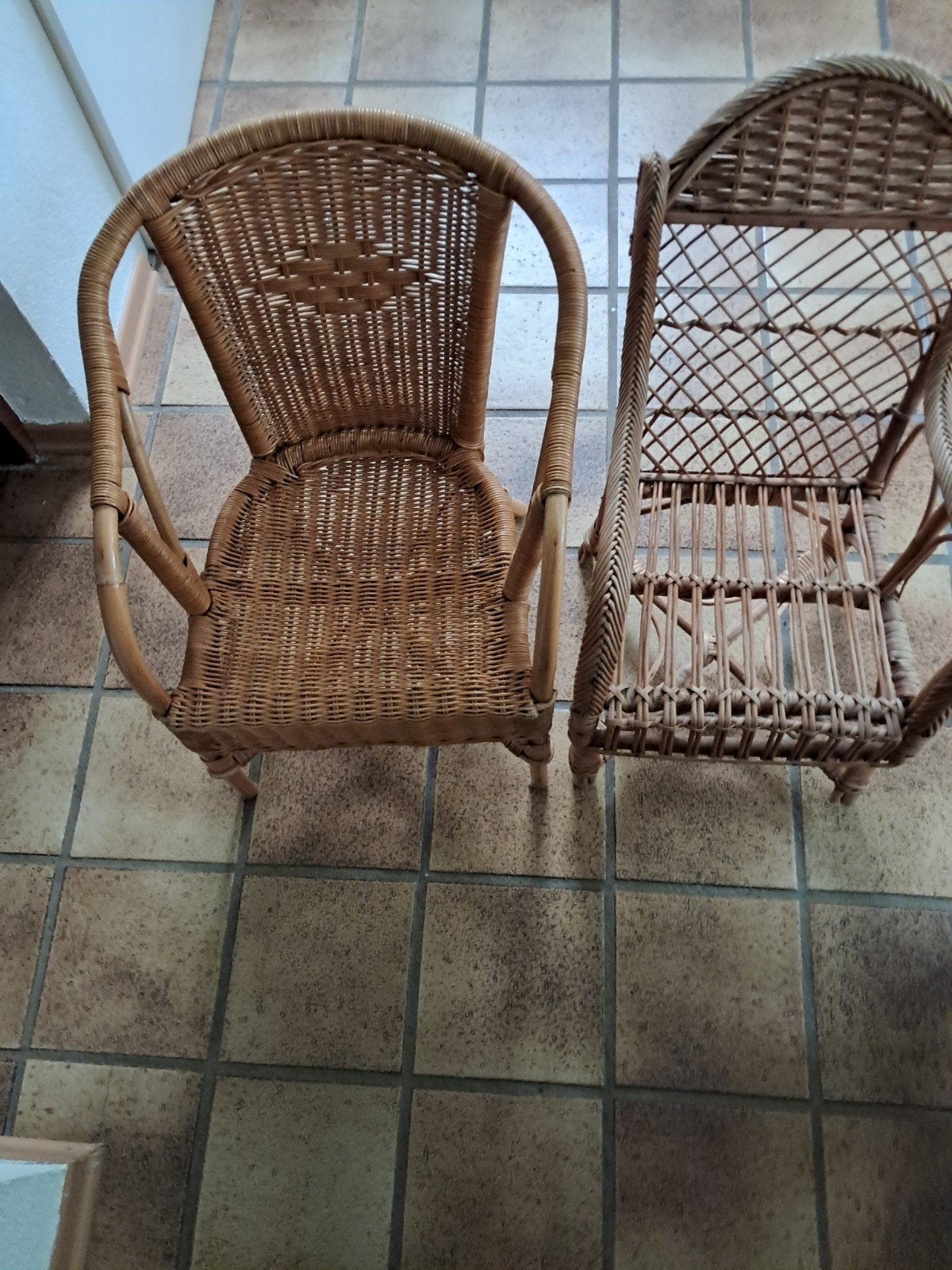 kinderstoeltjes  van riet., Kinderen en Baby's, Kinderstoelen, Ophalen, Gebruikt, Overige typen