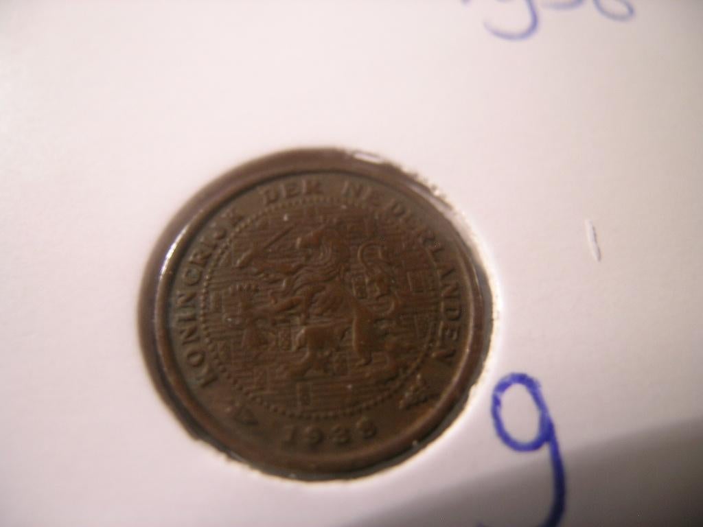 Halve Cent 1938 (nr 9), Ophalen of Verzenden, Koningin Wilhelmina, Overige waardes, Losse munt
