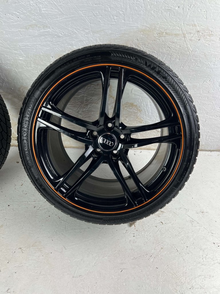 Originele Audi R8 velgen 19" 5x112 winterset breedset 8mm!, Gebruikt, 295 mm, Banden en Velgen, Niet ingevuld