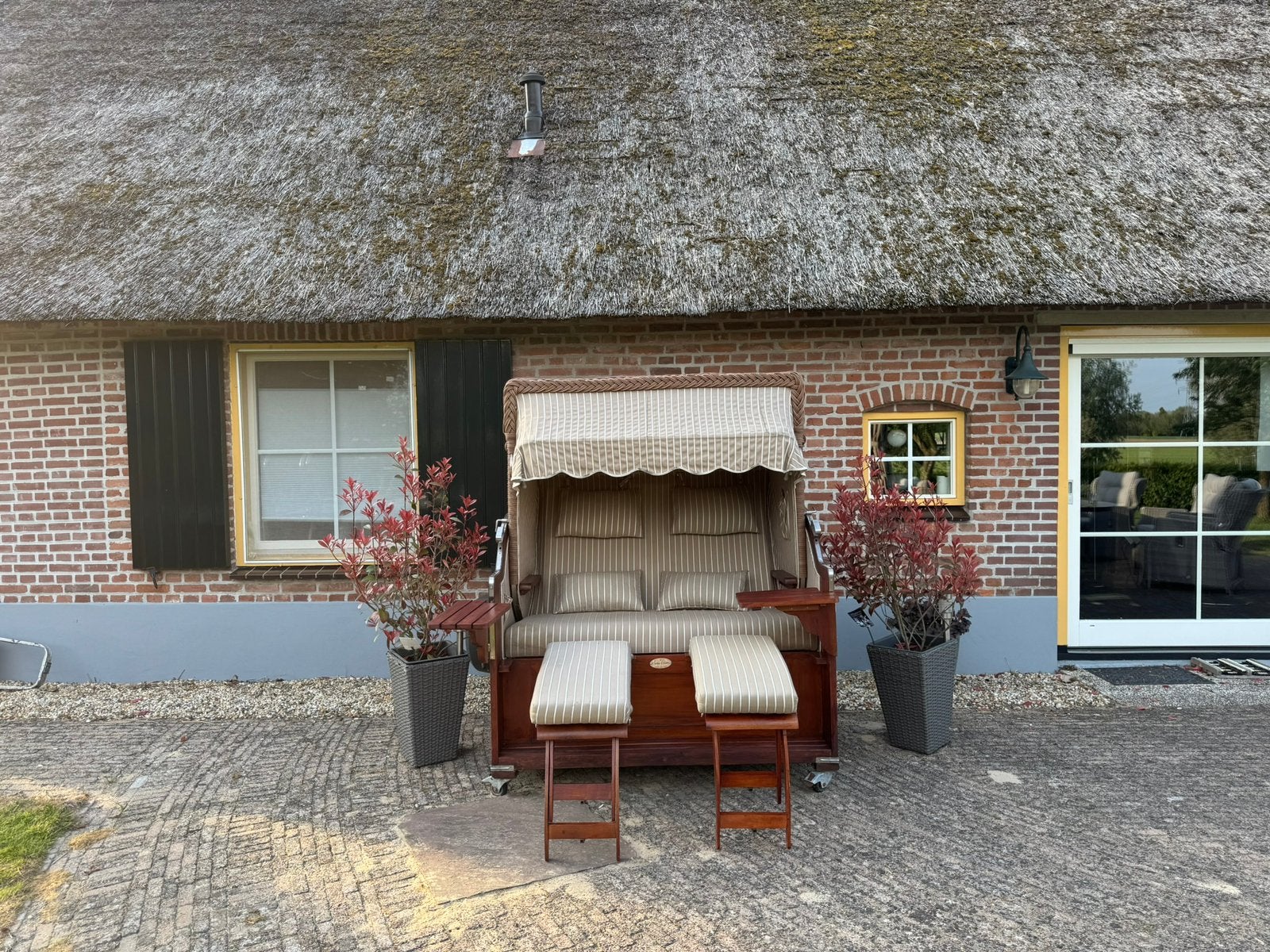 Tuincocon Luxus - Strandstoel - Loungebank, Tuin en Terras, Tuinsets en Loungesets, 2 zitplaatsen, Overige materialen, Gebruikt