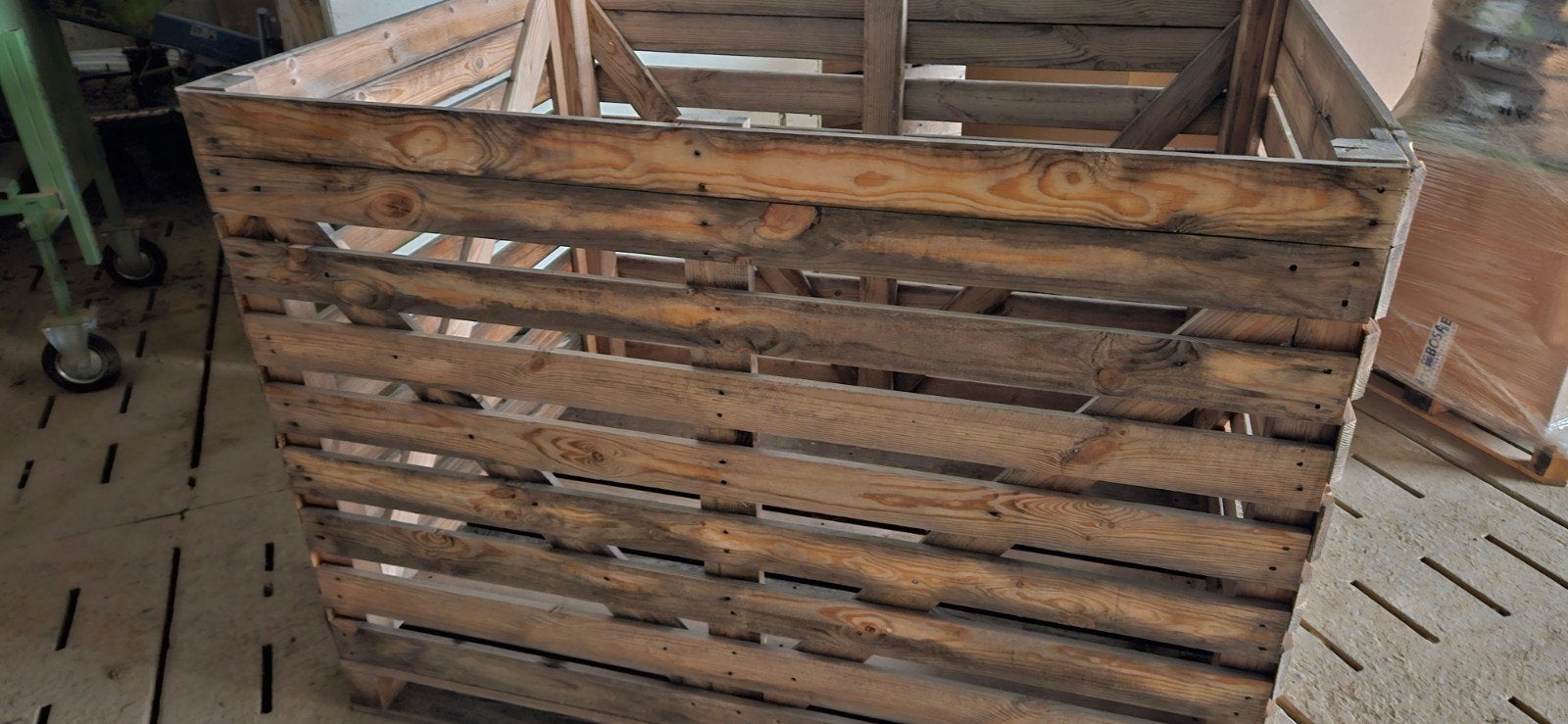 Houten Palletkrat - Stevig en Veelzijdig, Ophalen, 50 mm of meer, Pallet, Minder dan 200 cm