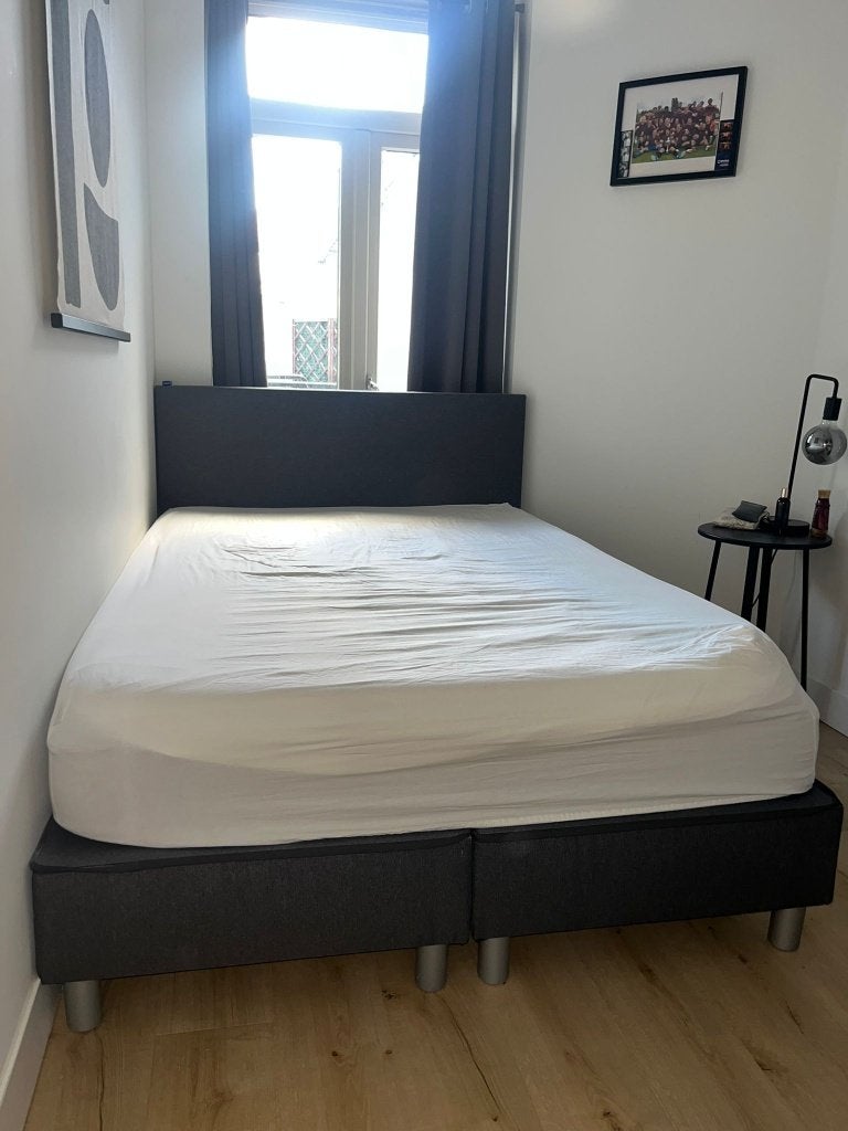 Boxspring Alta, Ophalen, 140 cm, Zo goed als nieuw, Twijfelaar