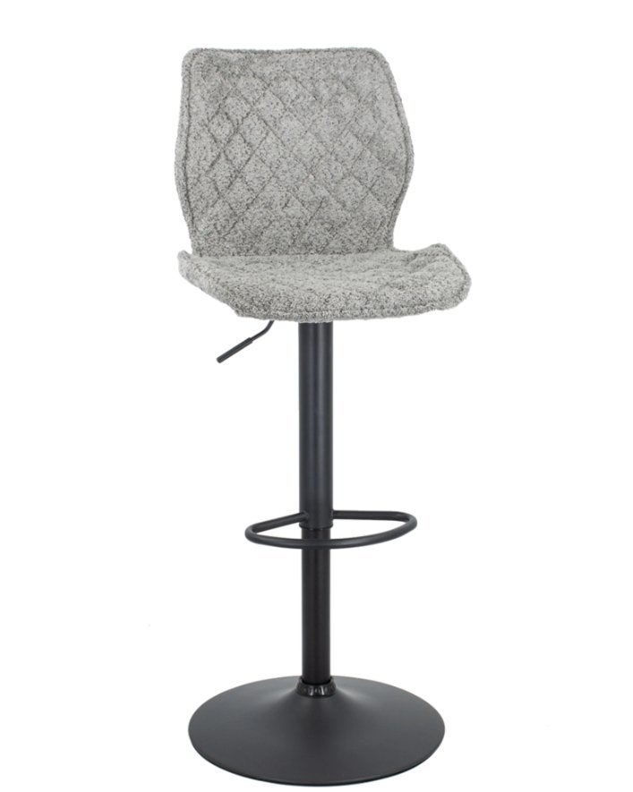 6x Teddy barkruk grijs NIEUW (mag ook per 2,4 of 6 st), Ophalen, Draaibaar, 60 tot 90 cm, Nieuw