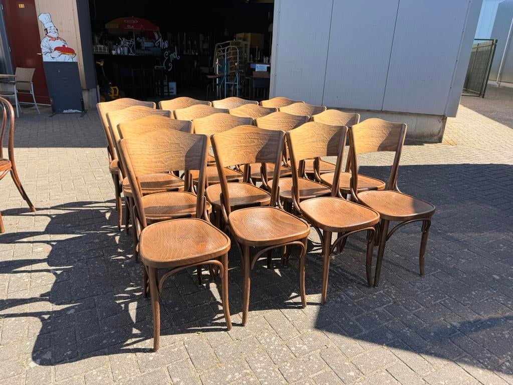Retro vintage bistro thonet cafe stoelen bar kroeg, Gebruikt, Bruin, Ophalen of Verzenden, Cafe bar bistro retro vintage klassiek thonet