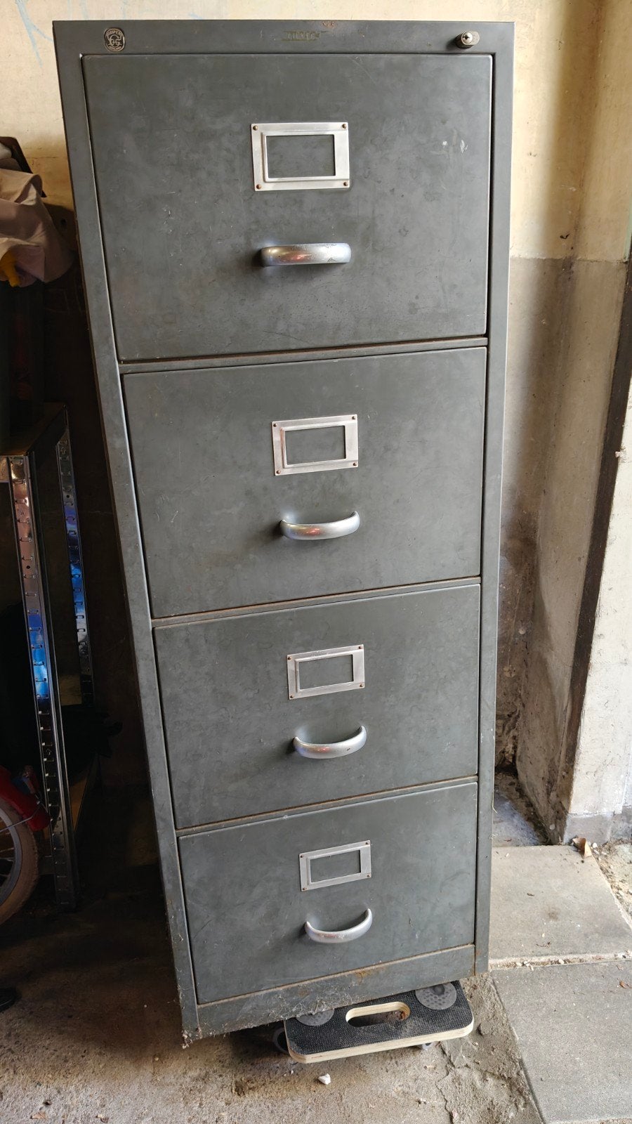 Vintage Gispen Dossierkast - 4 Lades - 140x70x40cm, Ophalen, Gebruikt