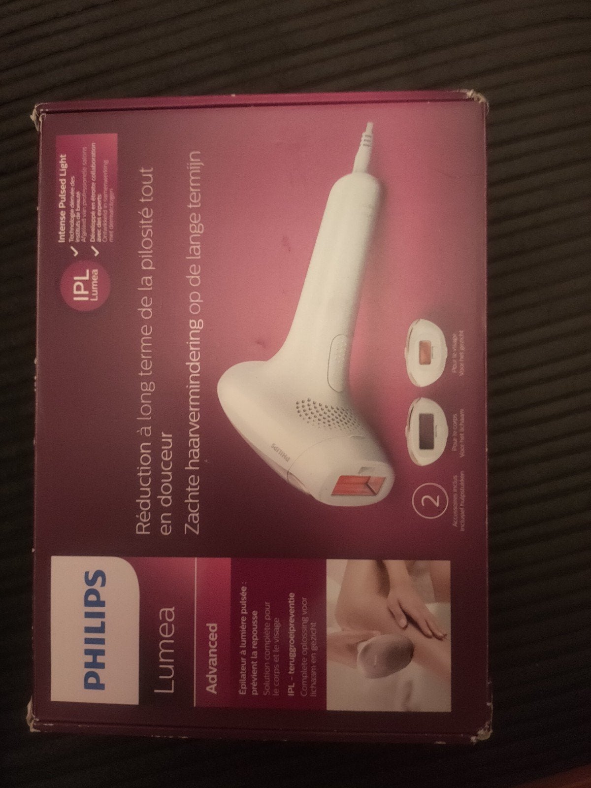 Philips Lumea Advanced IPL ontharingsapparaat, Ophalen of Verzenden, Gebruikt, Scheren en Epileren