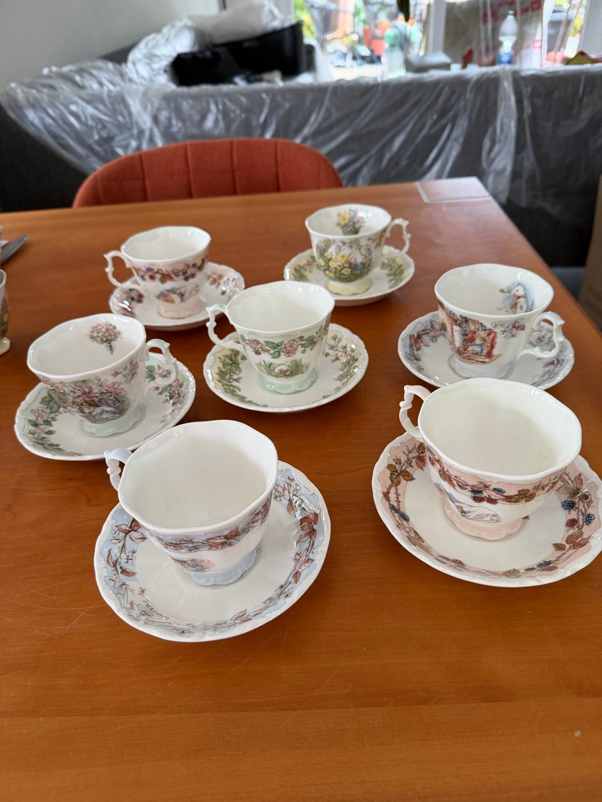 Royal Doulton Brambly Hedge Seizoenen Kop en Schotel Set, Ophalen