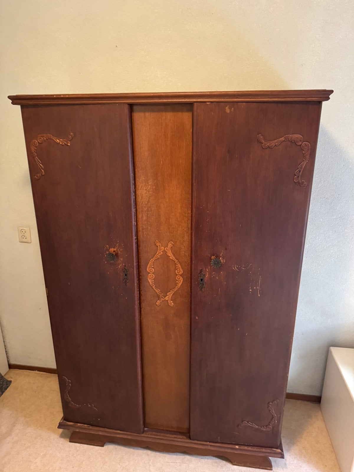 Linnenkast hout ( Art Deco ), Antiek en Kunst, Antiek | Meubels | Kasten, Ophalen