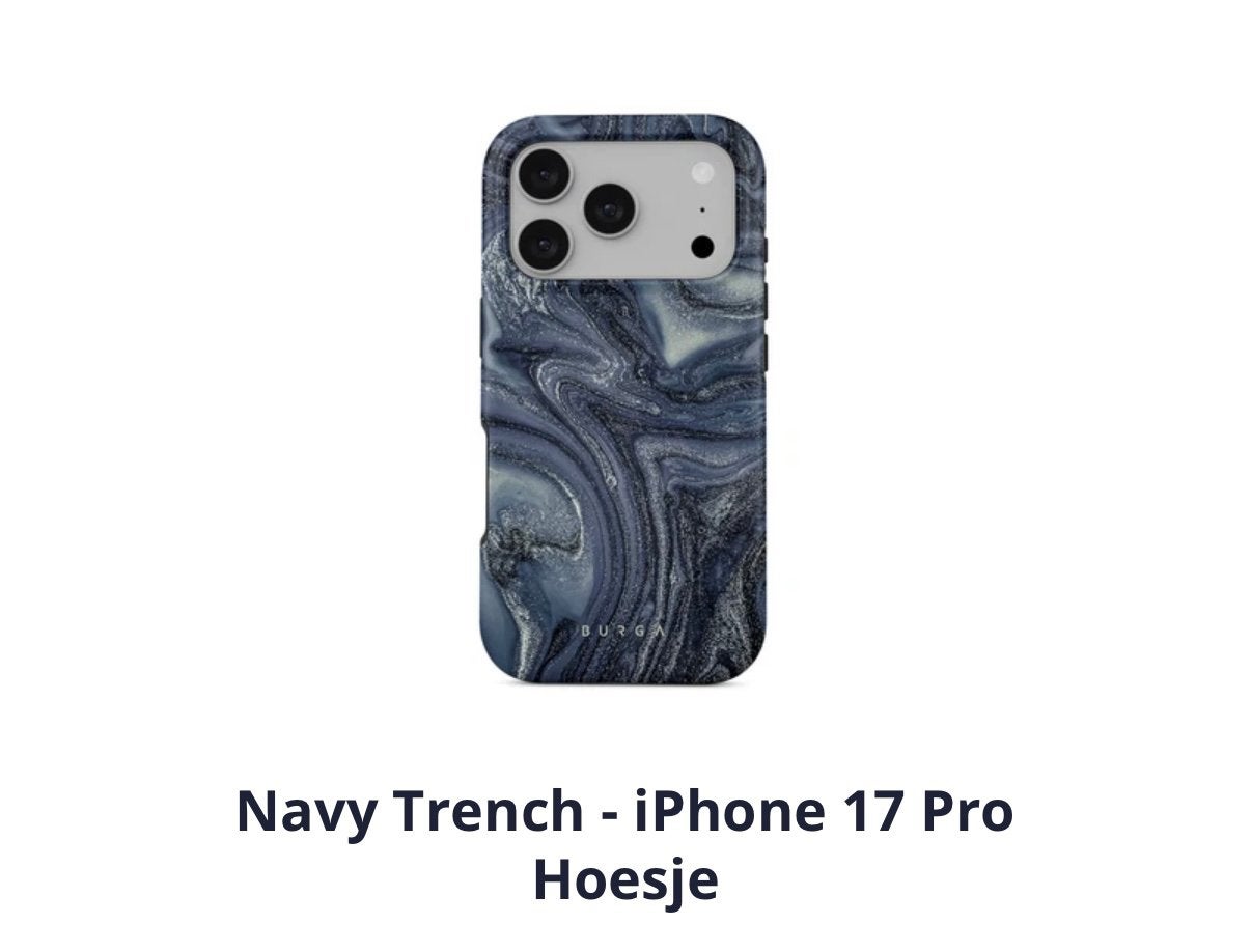 Burga hoesje 17 pro, Blauw, Nieuw, Hoesje of Tasje, Ophalen of Verzenden