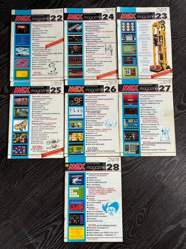 Vintage MSX Club Magazines, Computers en Software, Ophalen of Verzenden, MSX