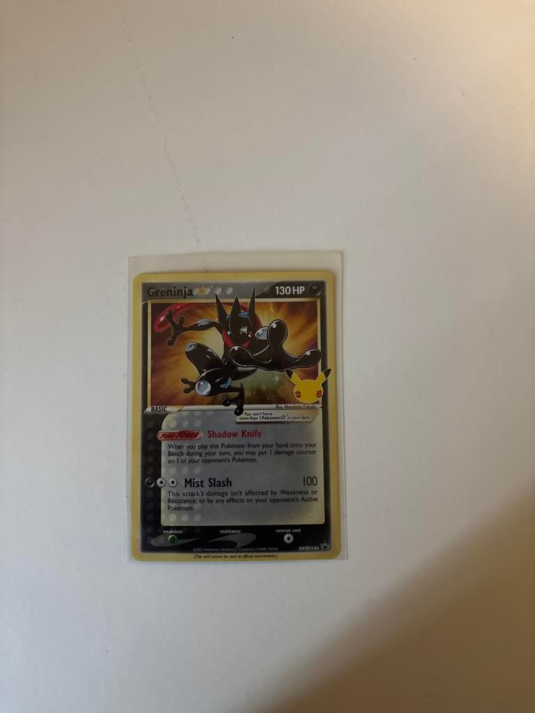 Gold Star Greninja 144 - Pokémon Kaart, Hobby en Vrije tijd, Verzamelkaartspellen | Pokémon, Verzenden, Zo goed als nieuw, Losse kaart
