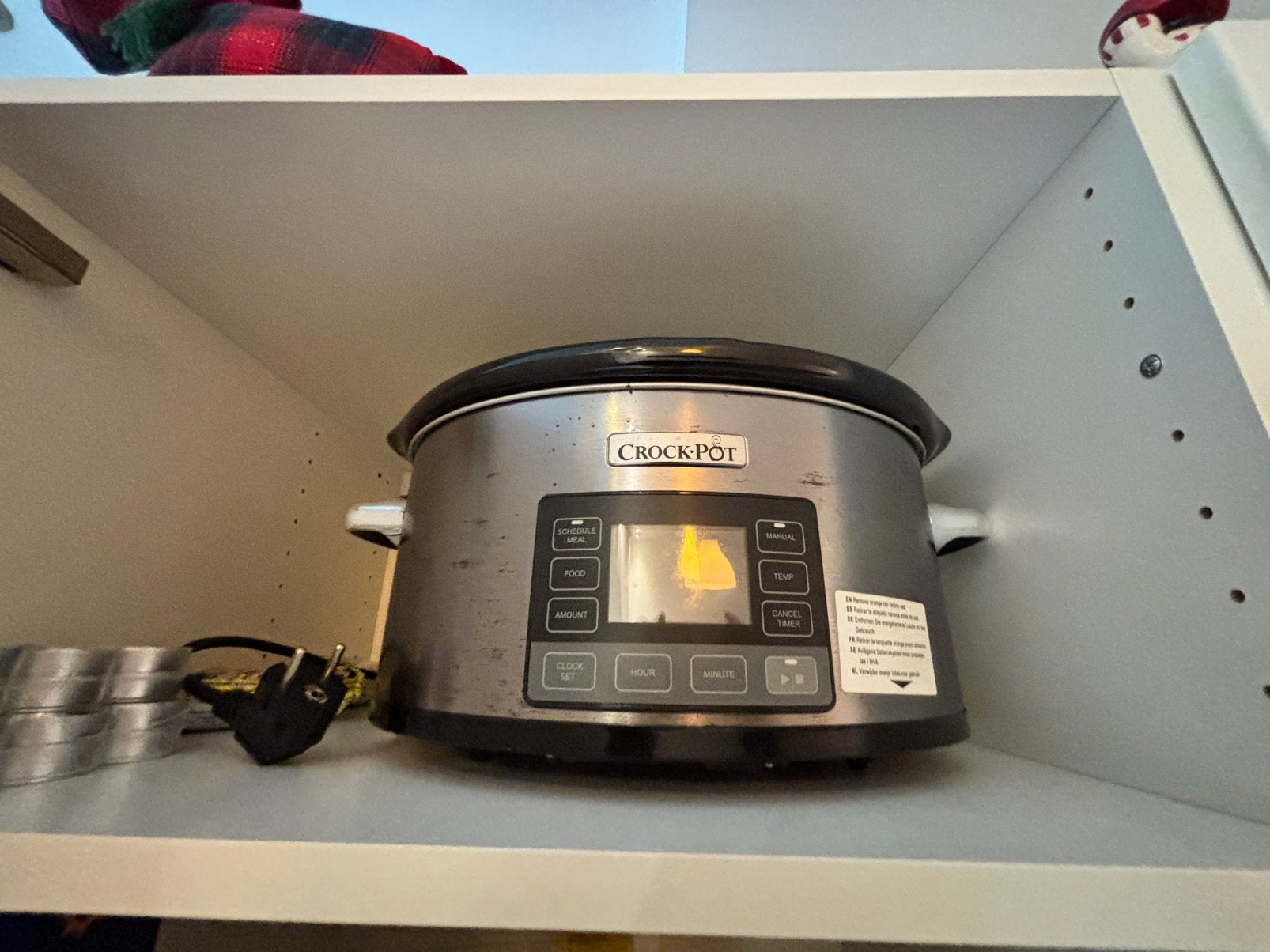 Crock-Pot Slow Cooker – RVS – programmeerbaar, Ophalen, Zo goed als nieuw