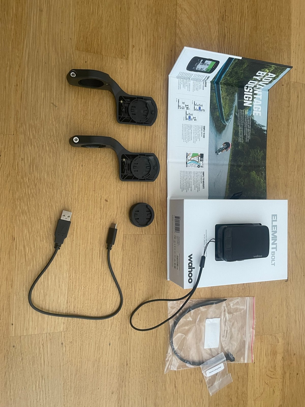 Wahoo Elemnt Bolt V2 fietscomputer met extra's, Fietsen en Brommers, Fietsaccessoires | Fietscomputers, Zo goed als nieuw, Draadloos