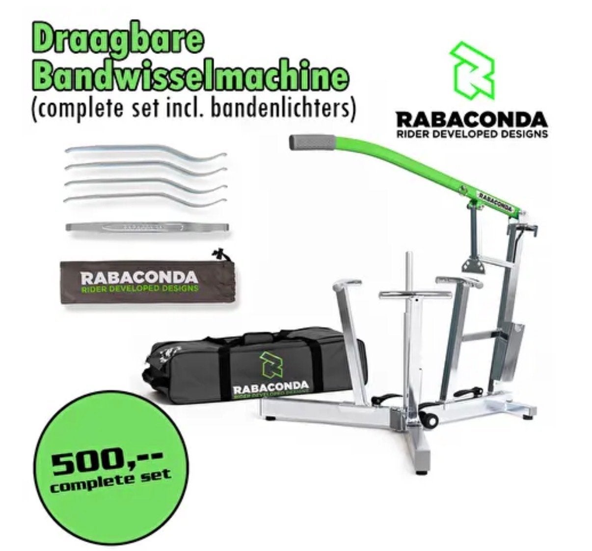 Rabaconda Dirt Tire Changer, Ophalen