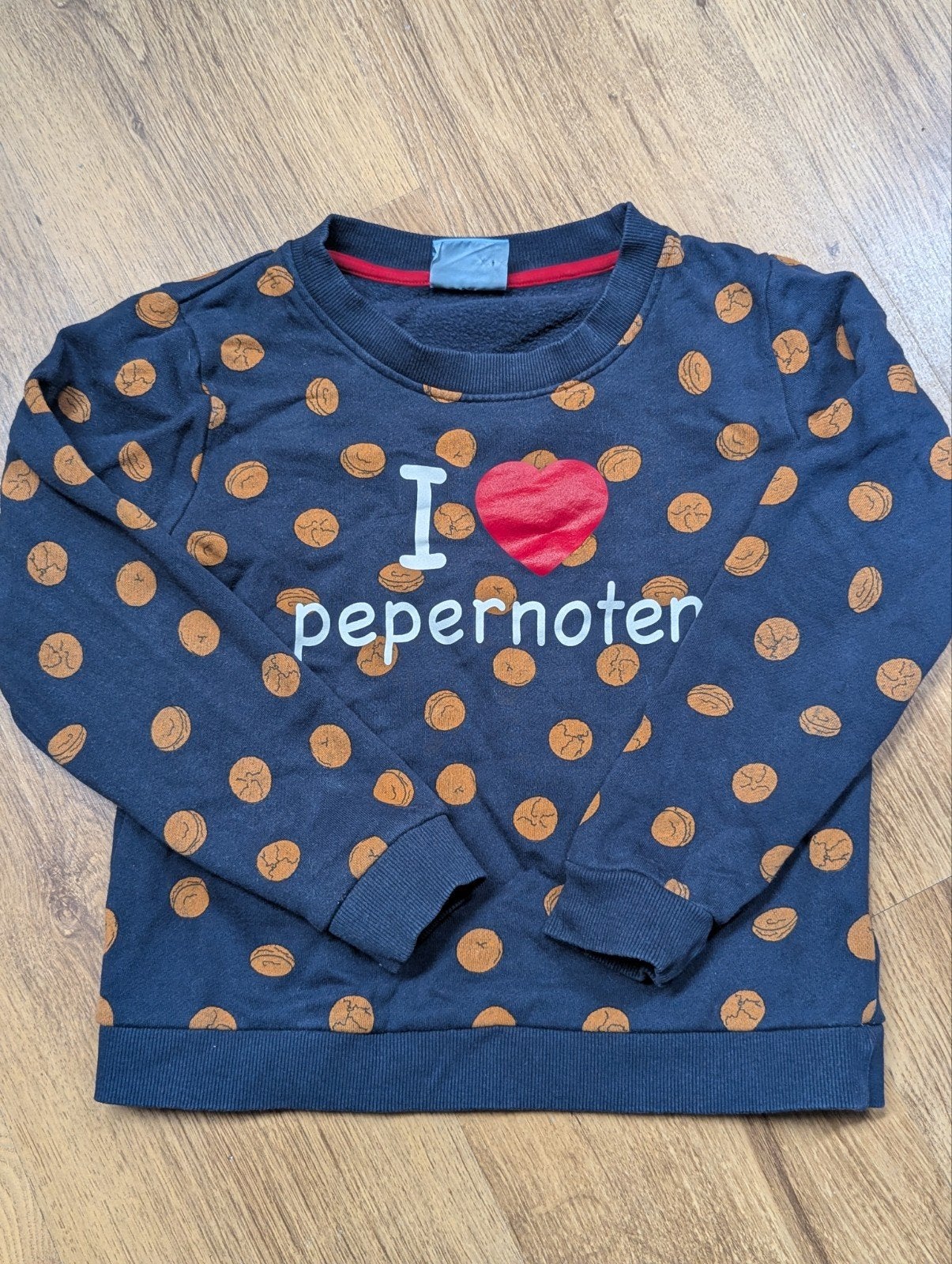 I love pepernoten maat 134/140, Gebruikt, Jongen of Meisje, Trui of Vest, Ophalen of Verzenden