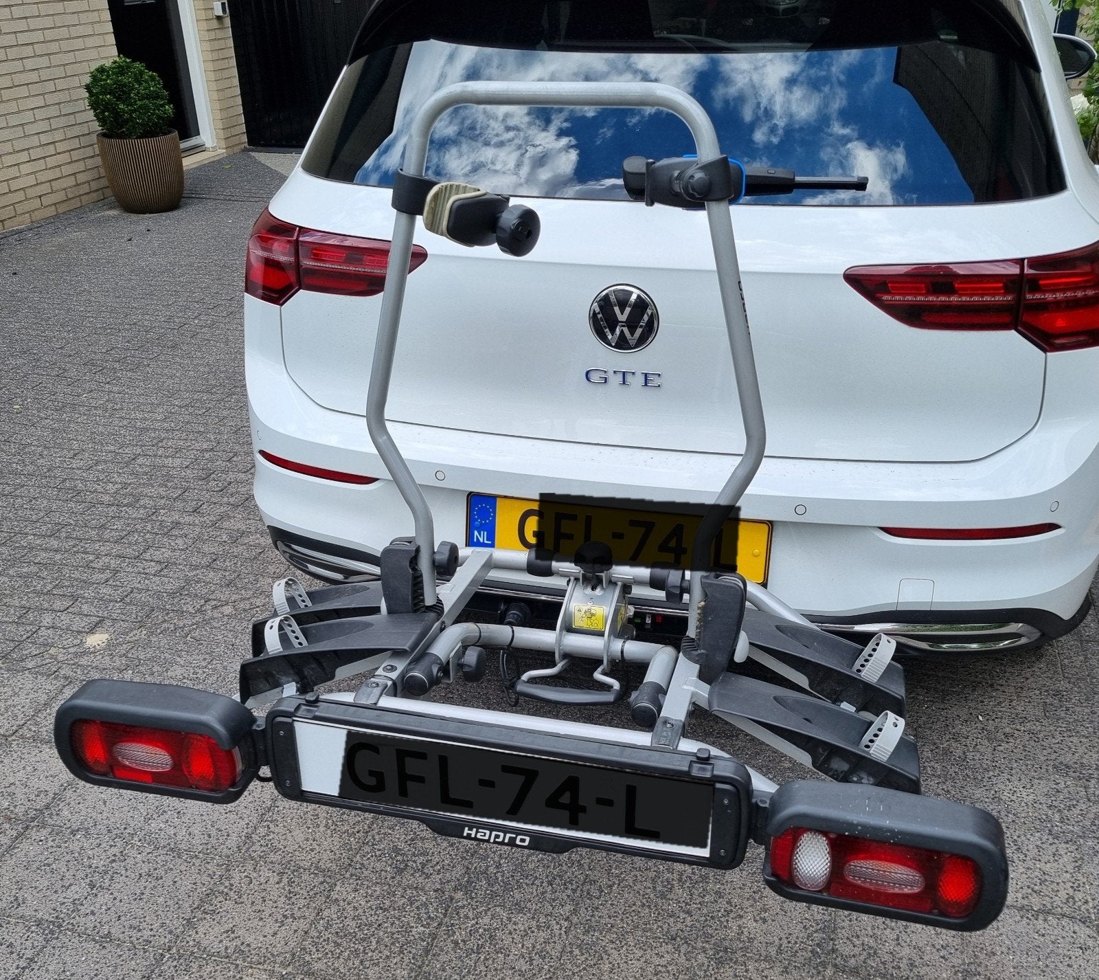 Hapro fietsendrager voor 2 fietsen (max. 40kg), Ophalen, 2 fietsen, Gebruikt, Trekhaakdrager