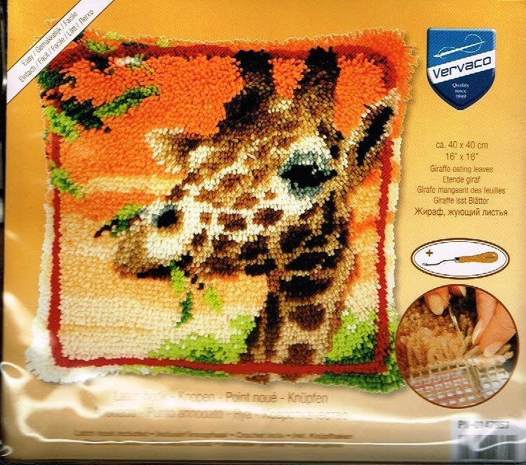 Cado SALE vervaco  knooppakket kussen  ETENDE GIRAF, Hobby en Vrije tijd, Ophalen of Verzenden, Nieuw, Overige typen