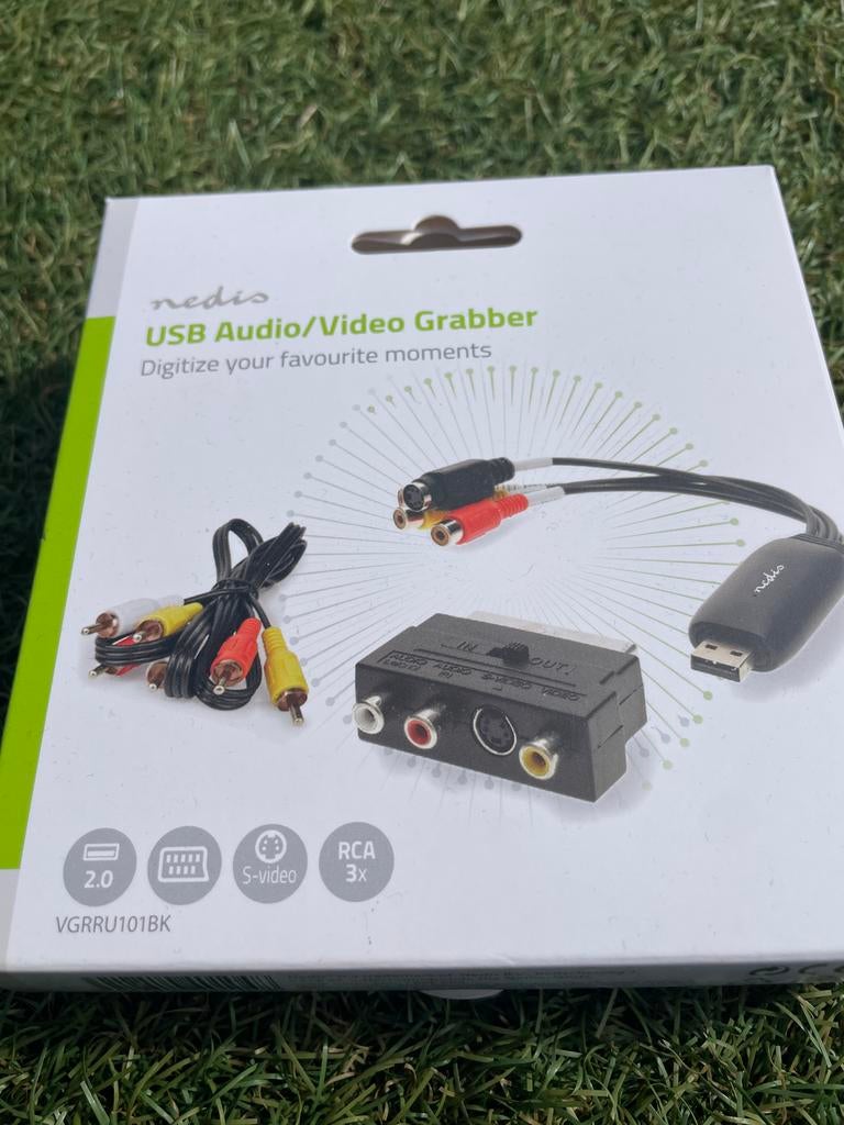 Nedis USB Audio/Video Grabber - Digitaliseer je momenten, Ophalen of Verzenden, Zo goed als nieuw, Minder dan 2 meter, Overige kabels