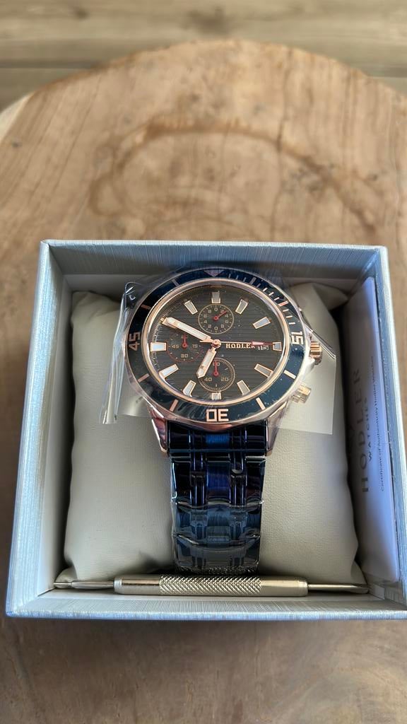 Nieuwe Hodler Simplon horloge, Overige merken, Staal, Staal, Polshorloge