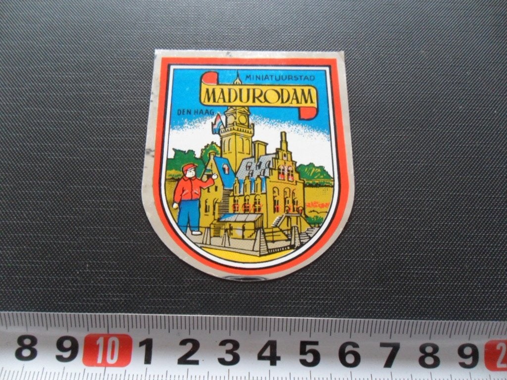 sticker Miniatuurstad MADURODAM  Den Haag   Folie, Ophalen of Verzenden, Zo goed als nieuw