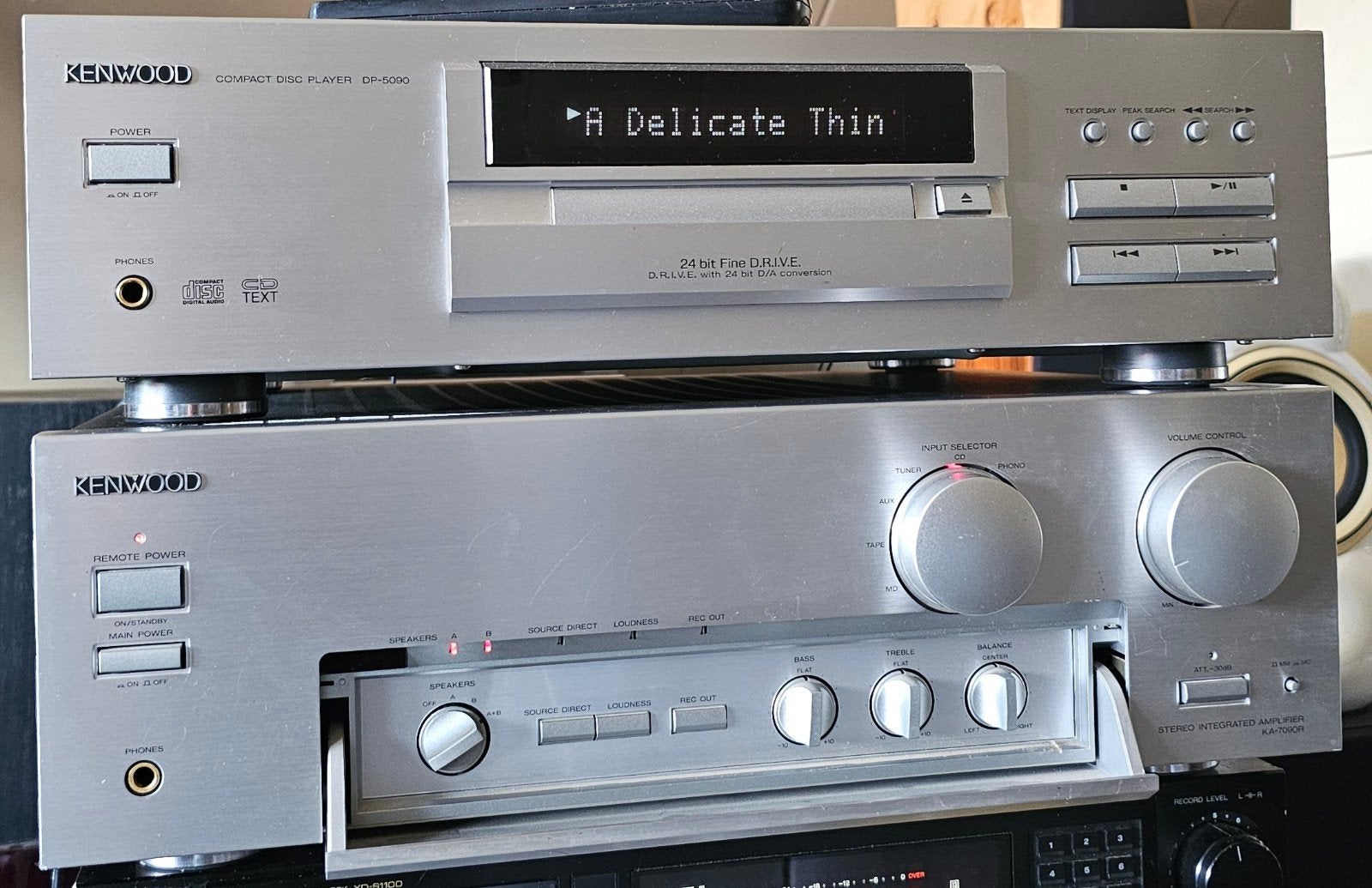 Kenwood KA-7090R integrated + DP5090 24bit DRIVE klassecombi, Overige merken, Gebruikt, KENWOOD, Cd-speler