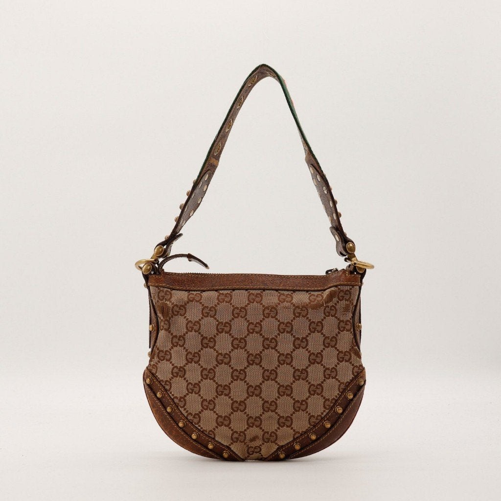 Gucci Mini Pelham handtas, Verzenden, Gebruikt, Groen, Handtas