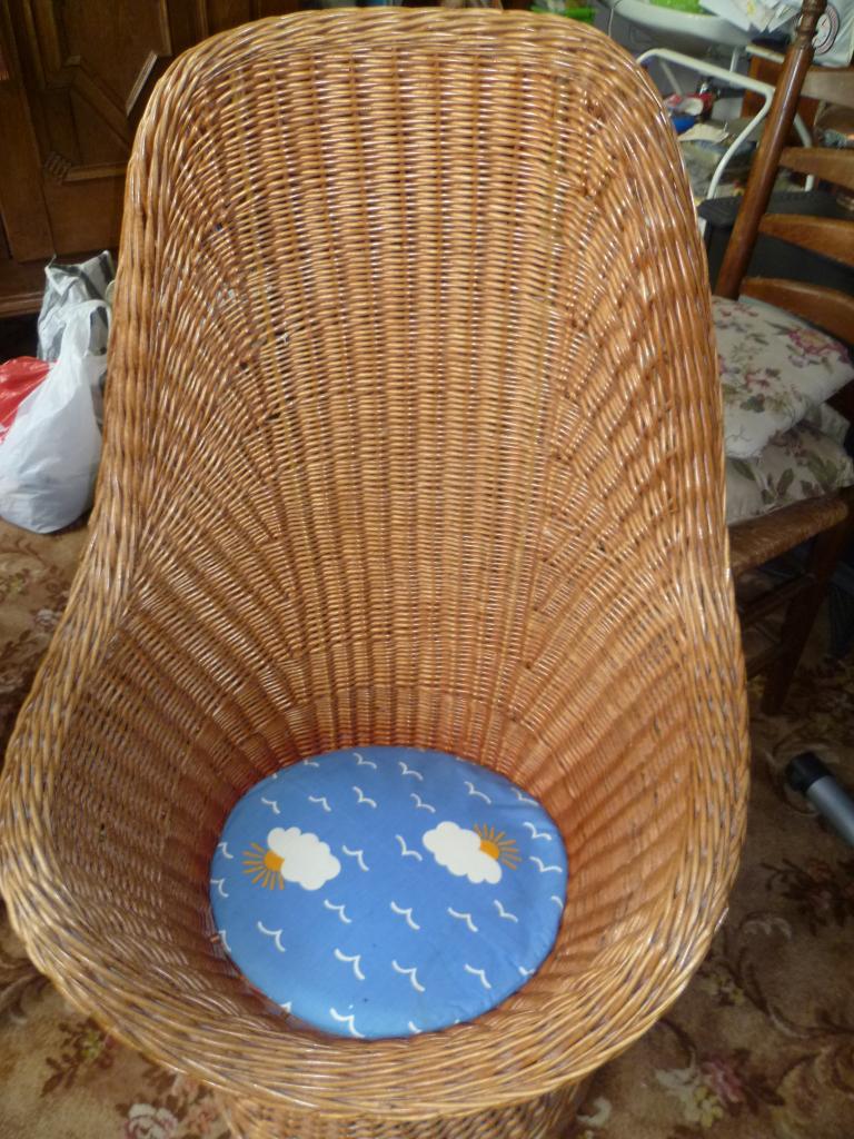 pitriet stoel, Huis en Inrichting, Stoelen, Ophalen, Zo goed als nieuw, Riet of Rotan, Eén