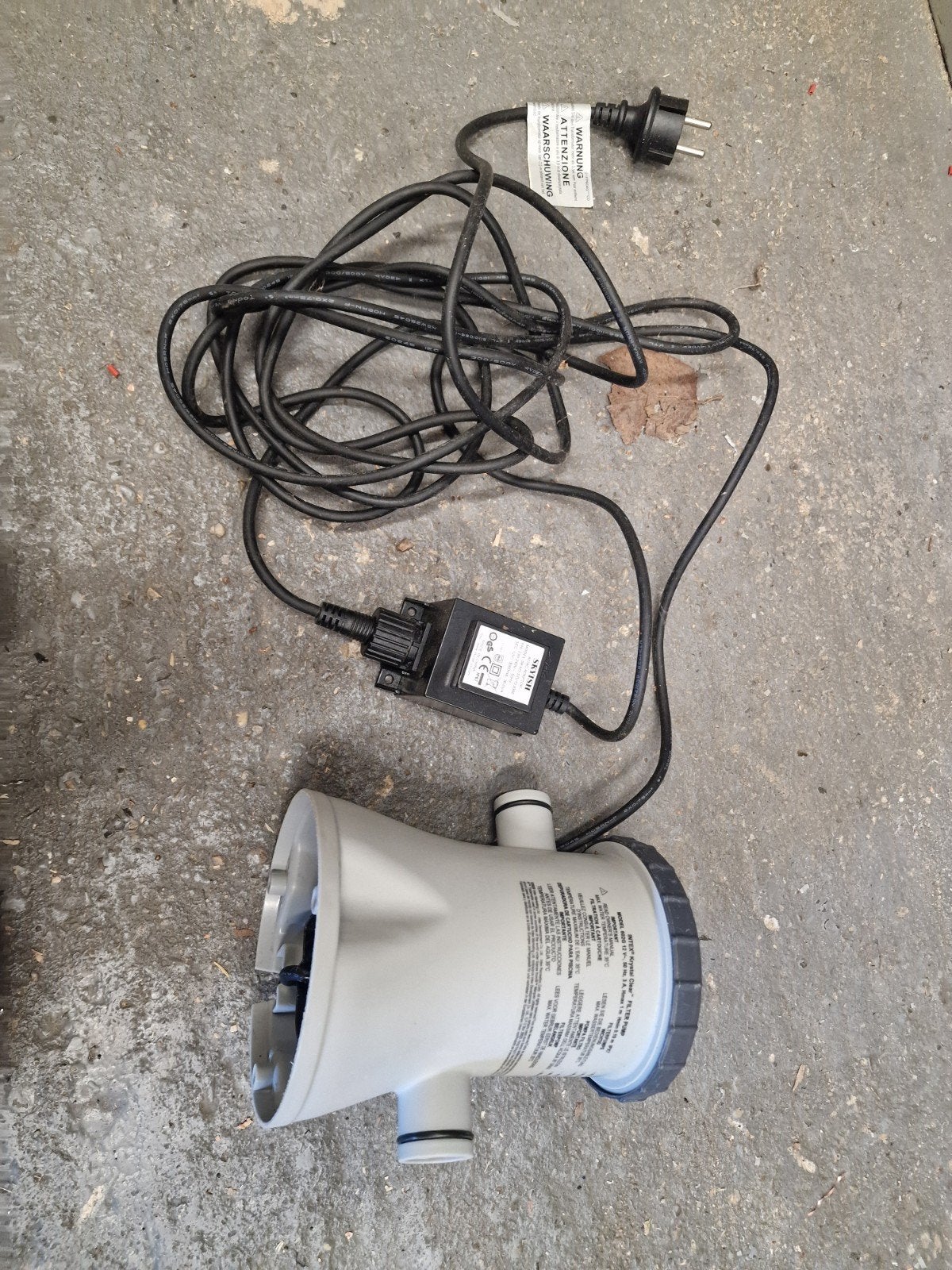 Intex Krystal Clear Filterpomp 602G 12V, Tuin en Terras, Zwembad-toebehoren, Ophalen of Verzenden, Gebruikt, Zwembadpomp
