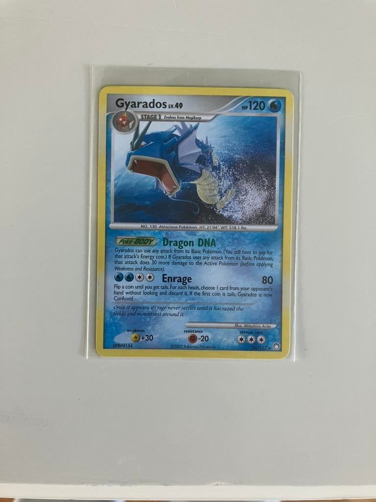 Pokemon kaart gyarados, Ophalen of Verzenden, Zo goed als nieuw