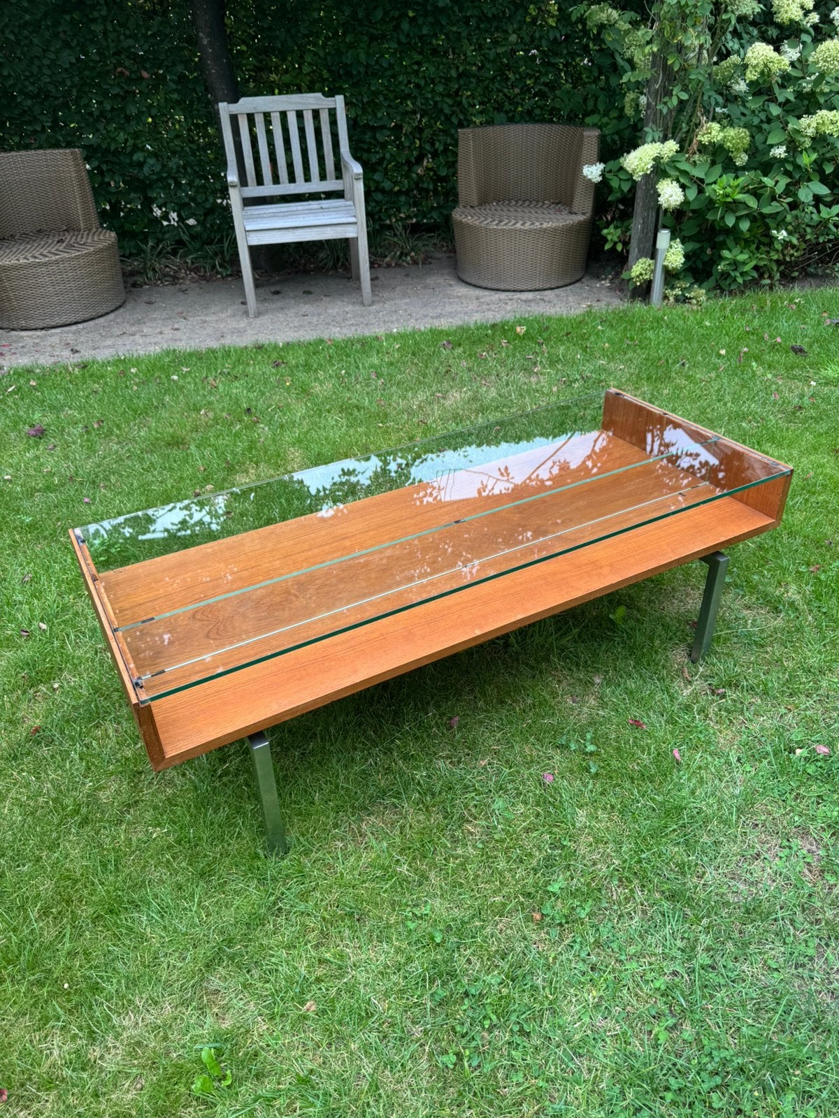 Salontafel, Louis van Teeffelen. Topform., Ophalen, Rechthoekig, 100 tot 150 cm, 50 tot 100 cm