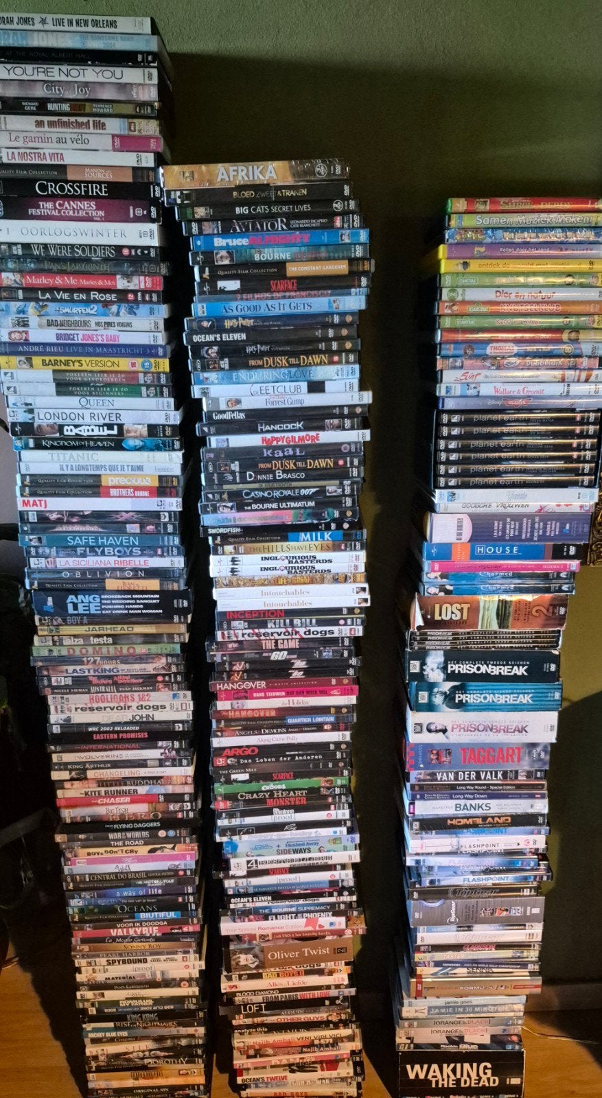 Grote collectie Blu-ray en DVD films, Ophalen, Gebruikt, Nederlands, Vanaf 12 jaar