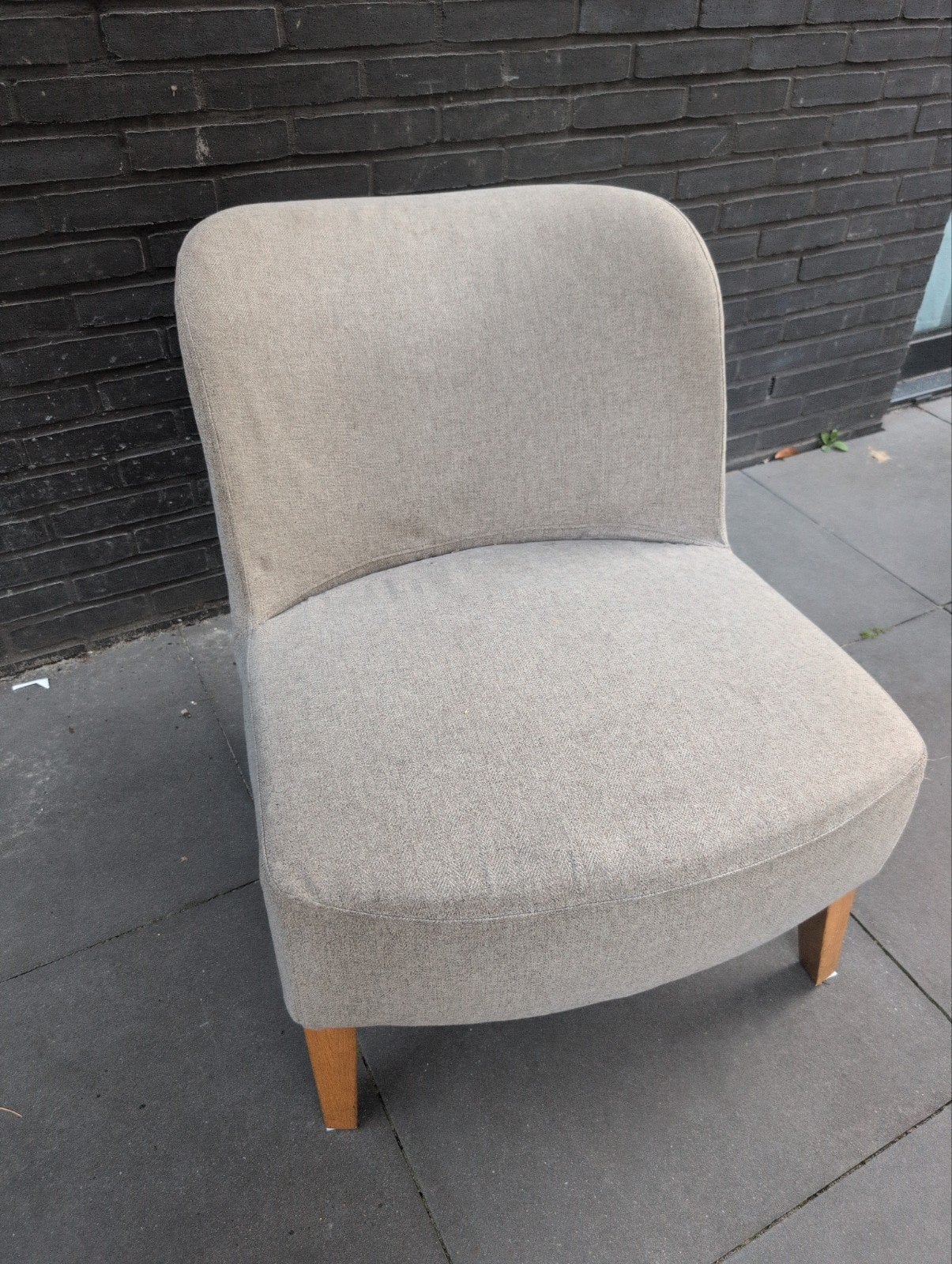 Comfortabele grijze stoffen stoel IKEA, Huis en Inrichting, Stoelen, Ophalen, Gebruikt, Stof, Modern, Tijdloos