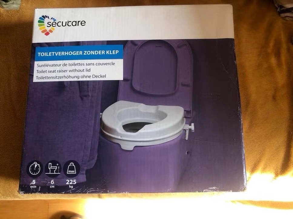 Toiletverhoger zonder klep 6 cm Secucare (ongebruikt), Diversen, Ophalen of Verzenden, Nieuw