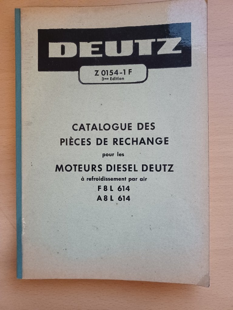 Onderdelenboek Deutz F8L614 en A8L614, Ophalen of Verzenden, Gelezen, Tractor en Landbouw