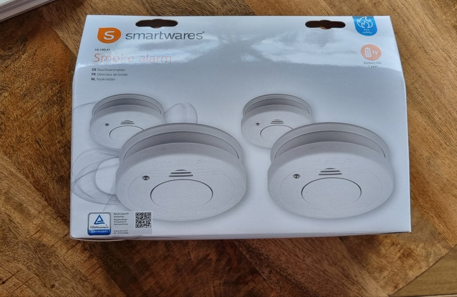 Smartwares Rookmelders Set (4 stuks) - Nieuw in doos, Ophalen of Verzenden, Nieuw, Detector, Sensor of Melder, Rook