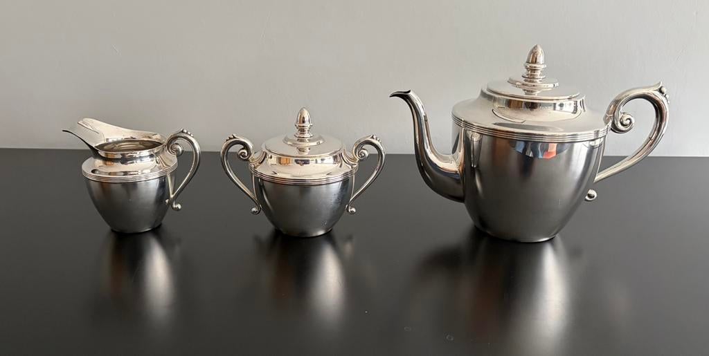 Verzilverd theeservies Gero 90, Ophalen of Verzenden