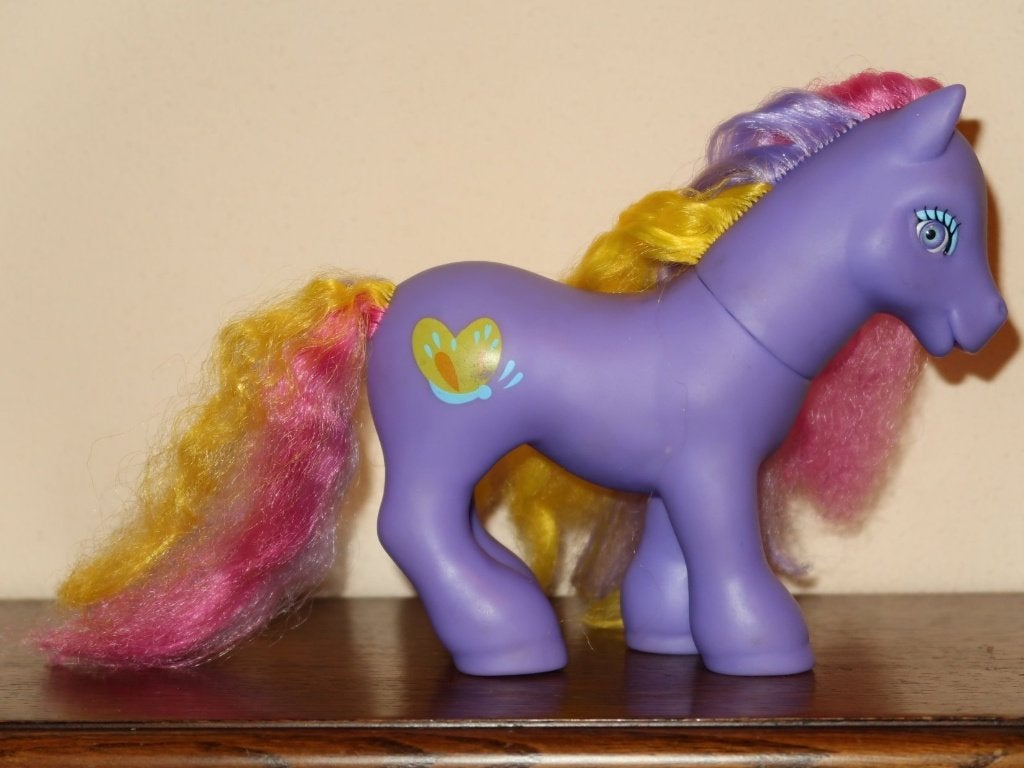 vintage MLP Fakie zeldzame ML-04-81 Made in CHINA pony paard, Verzenden, Zo goed als nieuw